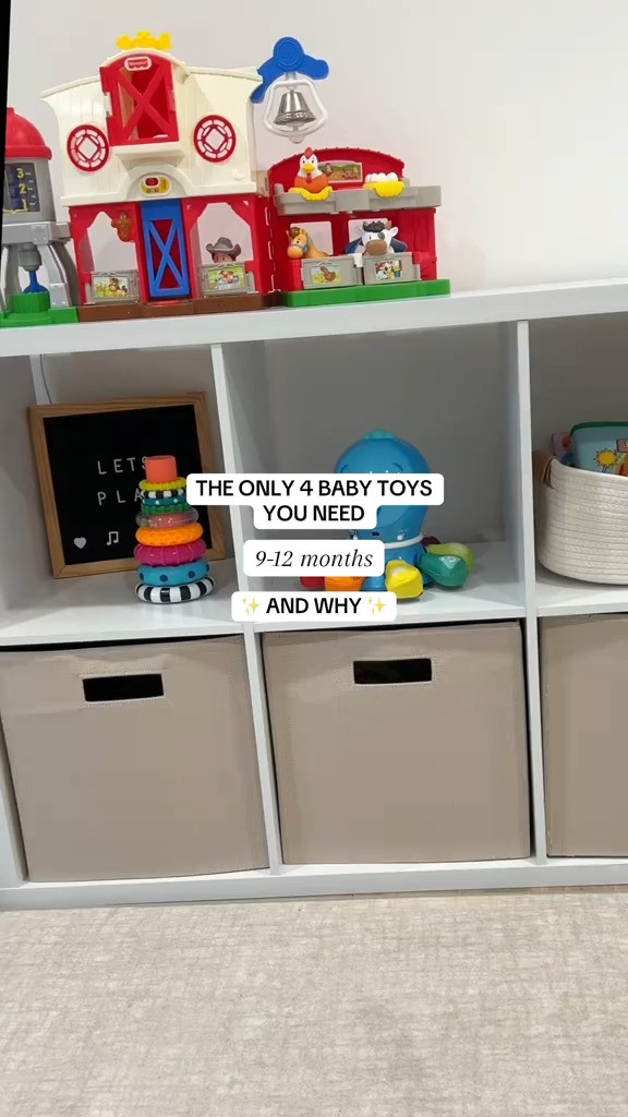 Toys 9-12 months you actually need! Babies do not need much! With a select few intentional toys, you can set your child up for success developmentally. I can go on and on about this! Let me know in the comments if you have questions or want more information on toys for baby development.

Many of these are great because they can be used in different ways (rings on ring stacker are also sensory toys, shape sorter can be used for blocks). At this age range, babies are typically sitting up, and we’re seeing pre crawling skills, crawling, pulling up to stand and cruising. To encourage those pre walking skills, just raise any of these toys up onto the couch or a surface just out of reach.


#babymom #babydevelopment #9monthold #12monthsold #intentionalparenting #lessismore #babymilestones #crawling #cruising #babyregistry 

 #LTKGiftGuide #LTKBaby #LTKBump