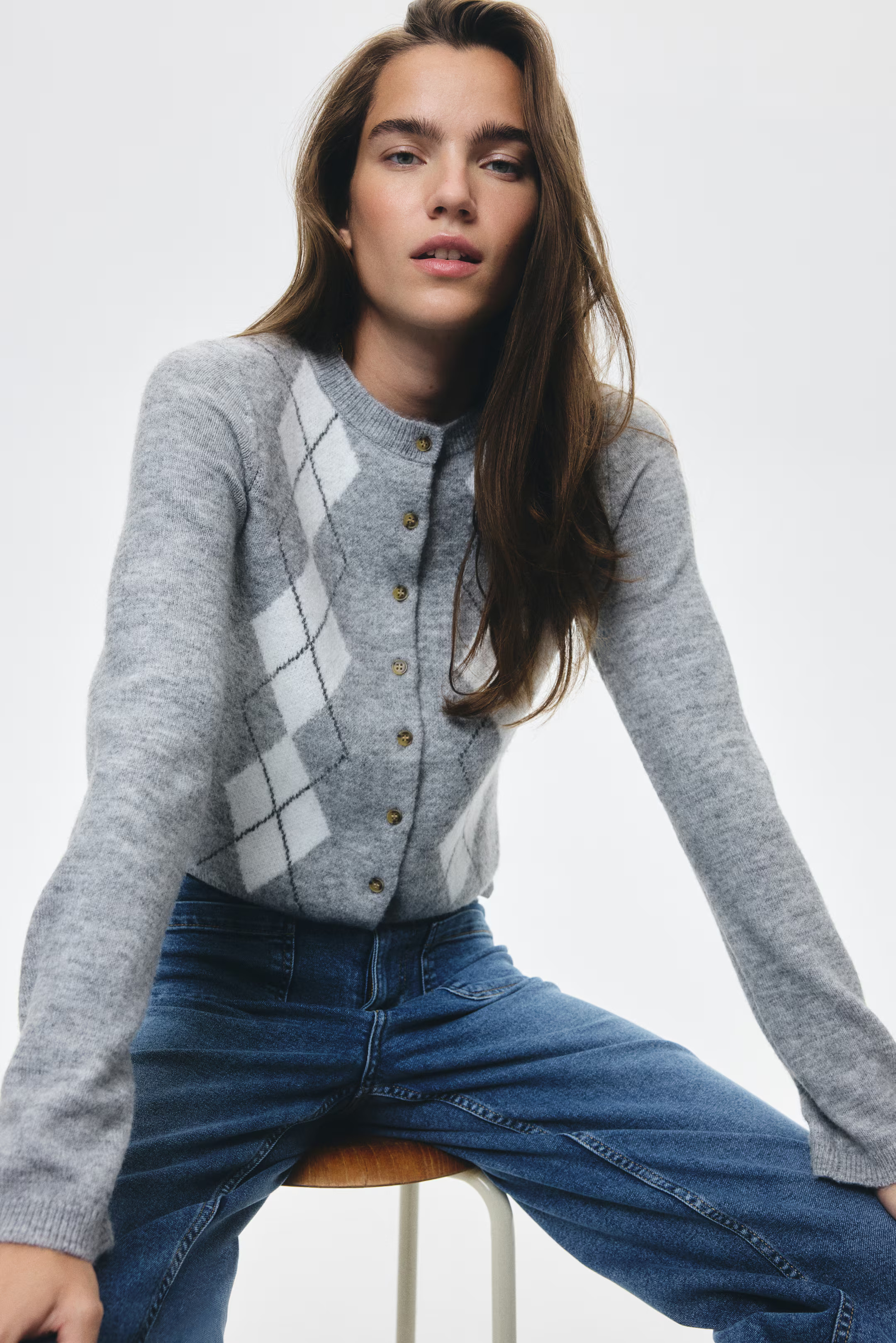 Jacquard-Knit Cardigan | H&M (US + CA)