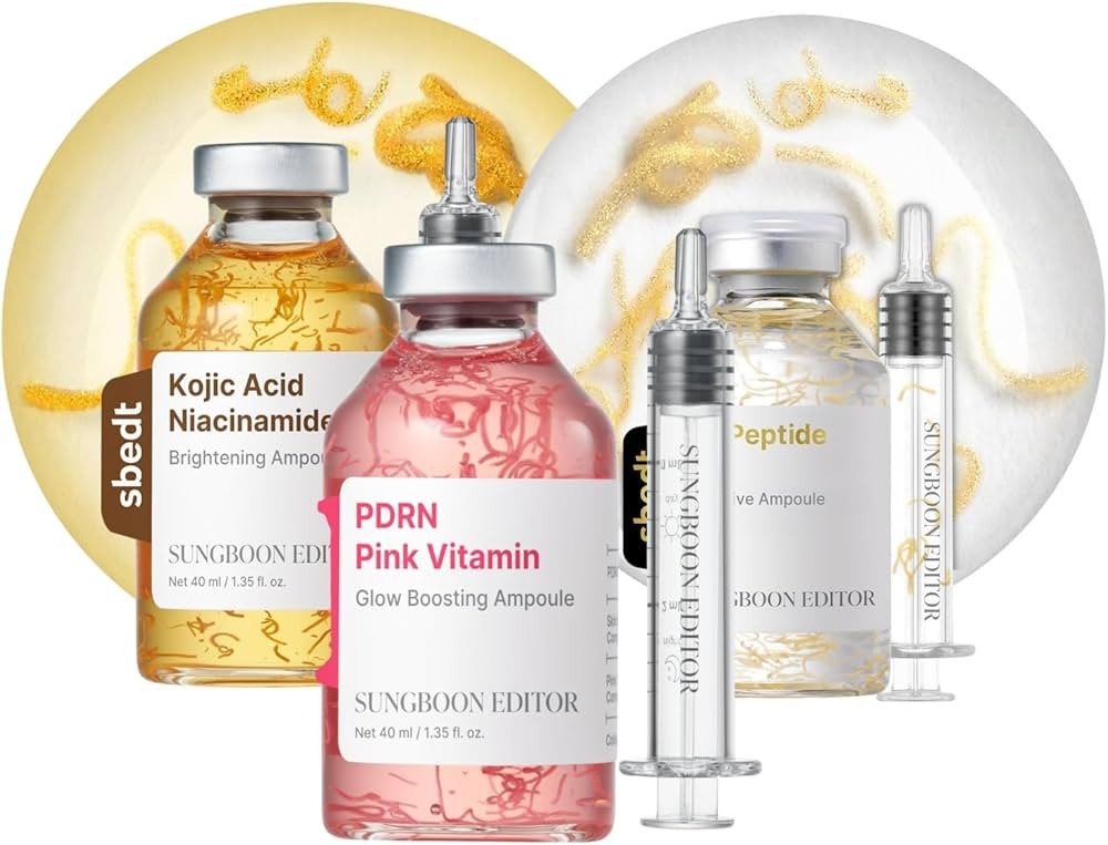 SUNGBOON EDITOR Hometox Trio Serum Kit, Copper Peptide, PDRN & Kojic Acid, Radiance & Glow Boosti... | Amazon (US)
