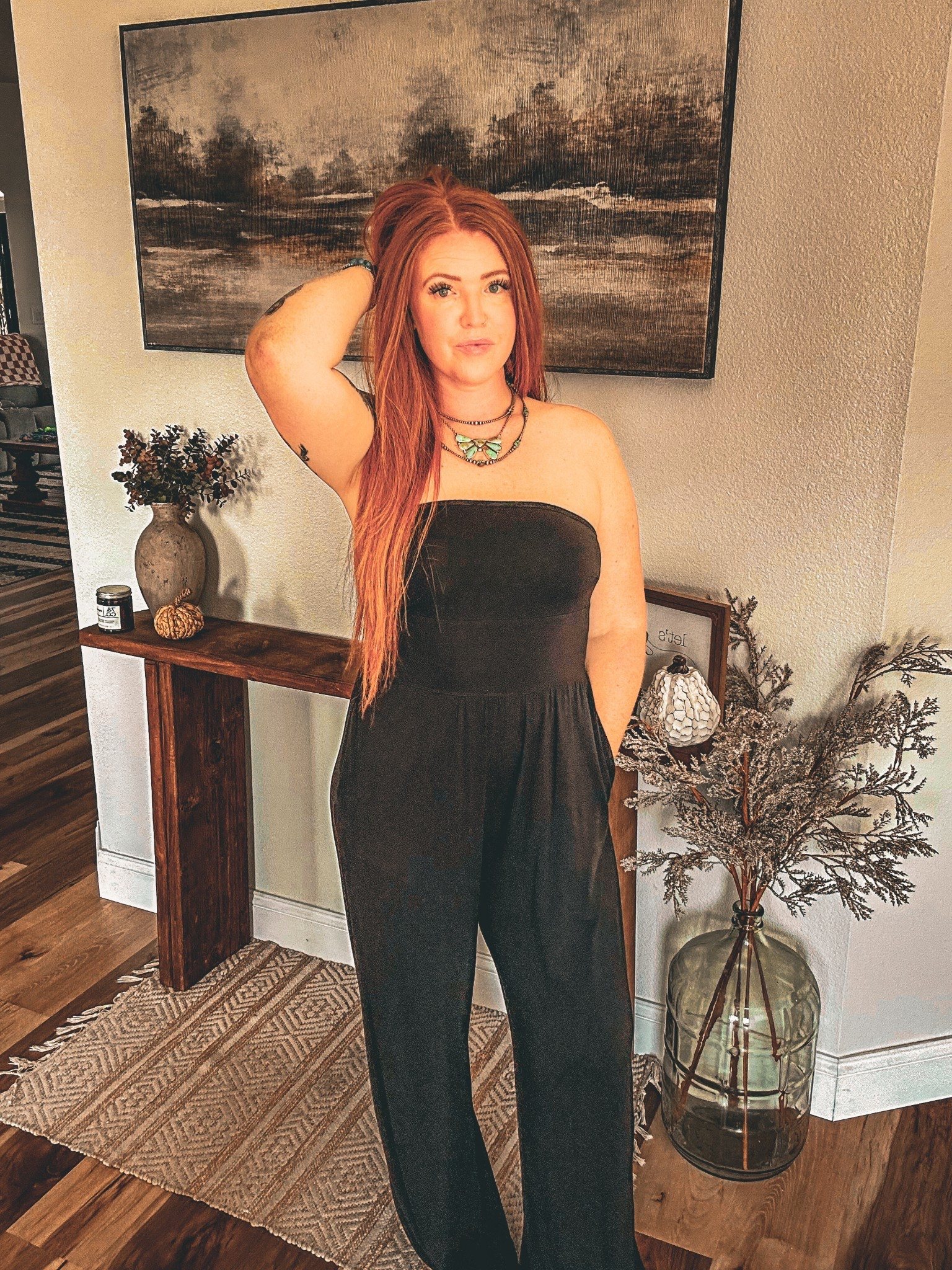 Jumpsuit that feels like pajamas!

#LTKStyleTip #LTKSeasonal #LTKFindsUnder50
