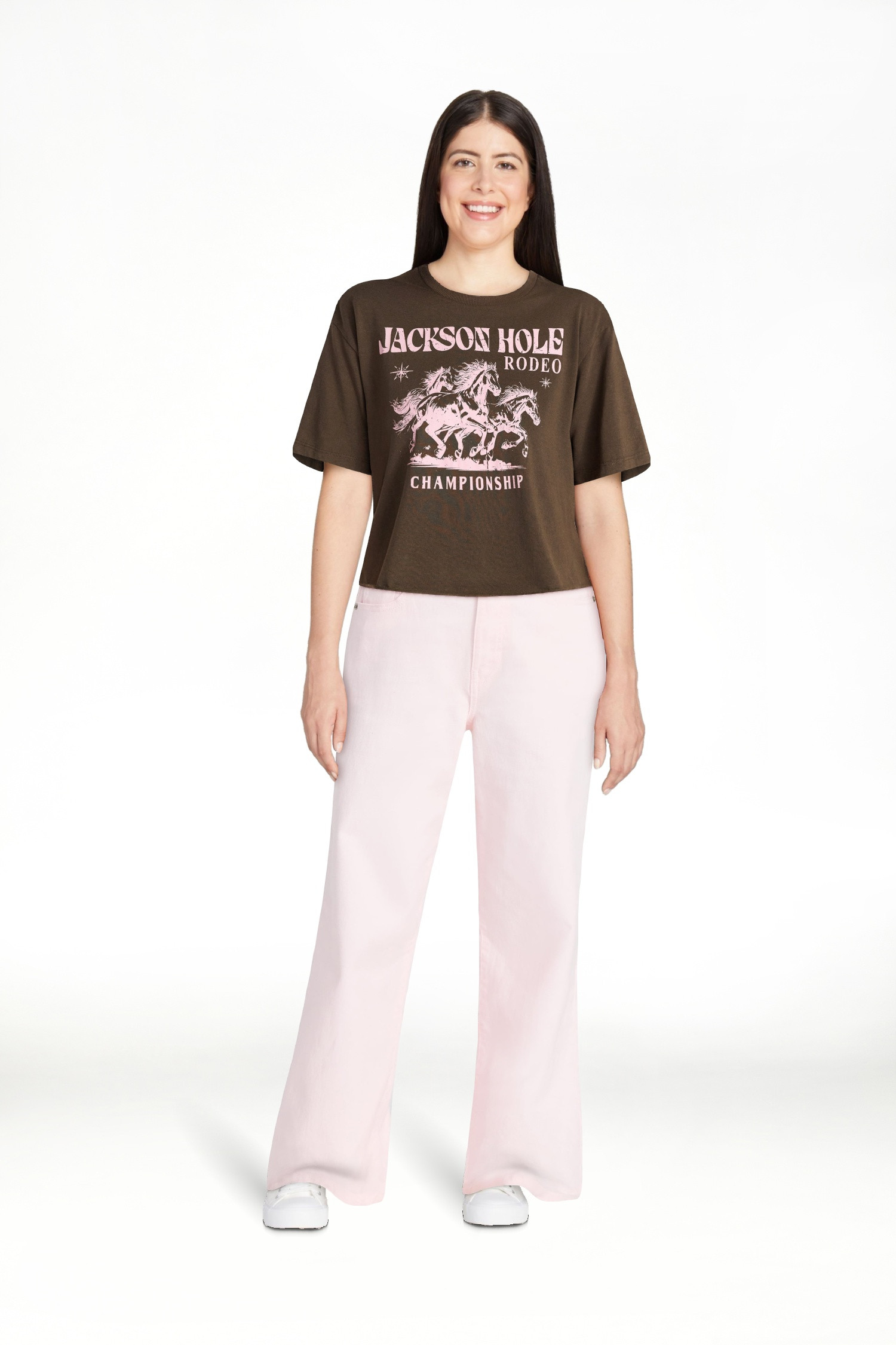 No Boundaries Boxy Cropped Graphic Tee, Women's XXS-XXL | Walmart (US)
