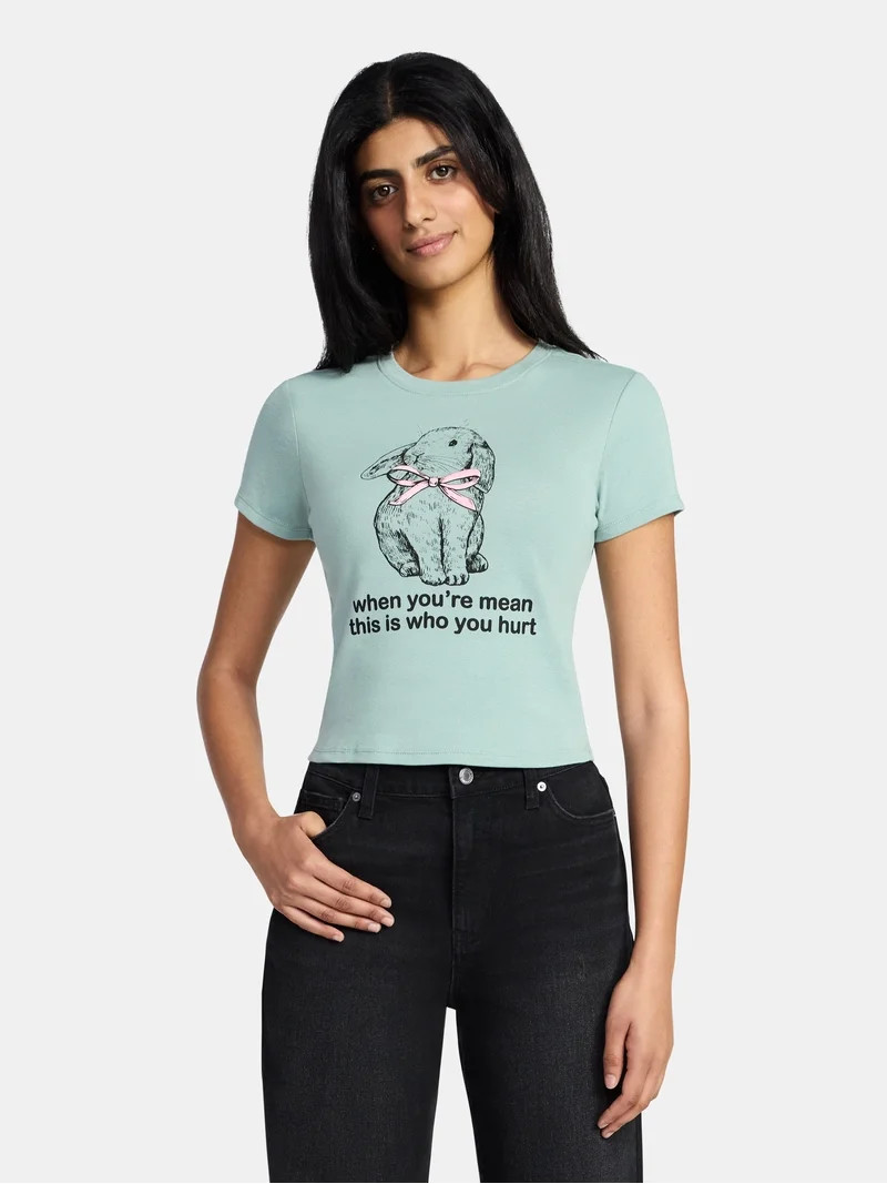 This Is Who You Hurt Women's Graphic Baby Tee with Short Sleeves, Sizes XXS-XXL | Walmart (US)