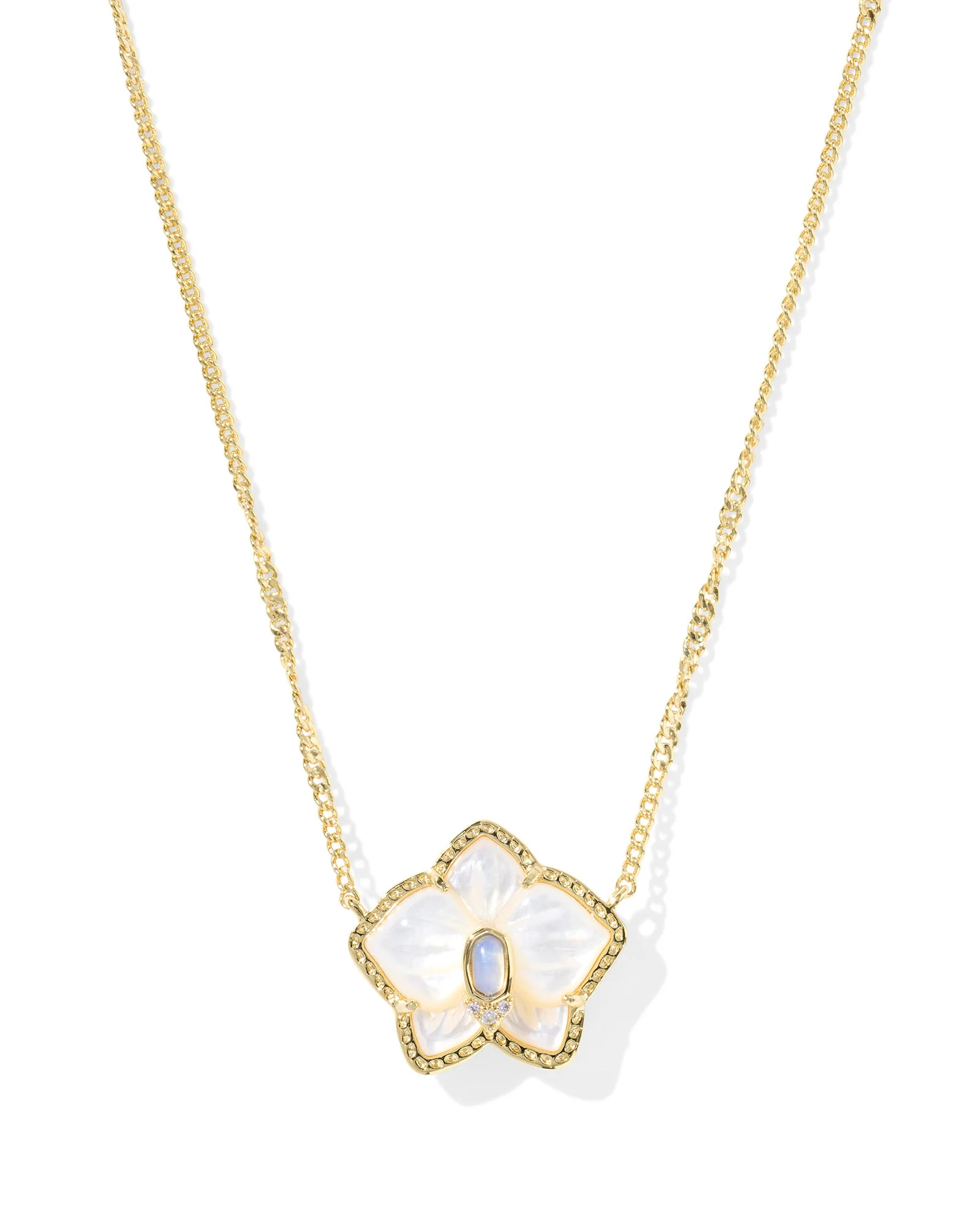 Joelle Orchid Gold Short Pendant Necklace | Kendra Scott