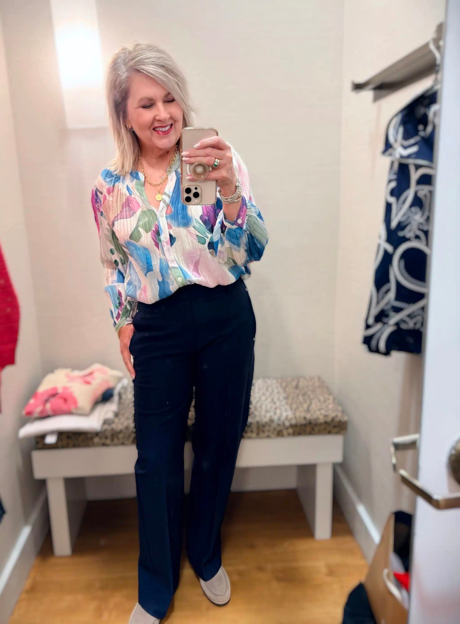 Try on with Chico’s new arrivals! Some great pieces for the office, date night or church! My blouse is a size 1 and my trousers are a size .5 

#LTKgrwm #LTKWorkwear #LTKOver40