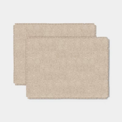 2pk Natural Woven Placemat - Threshold™ | Target