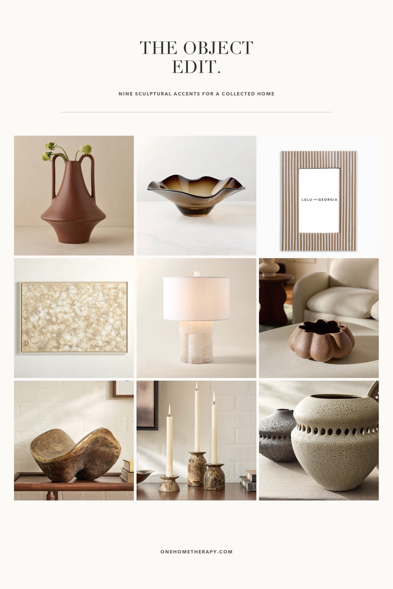 The object edit: nine sculptural accents that make a home feel considered, collected, and quietly personal. ✨
#HomeDecor #InteriorDesign #HomeStyling #SculpturalDecor #DecorInspiration #ModernHome #NeutralHome #OneHomeTherapy

#LTKU #LTKSeasonal #LTKHome