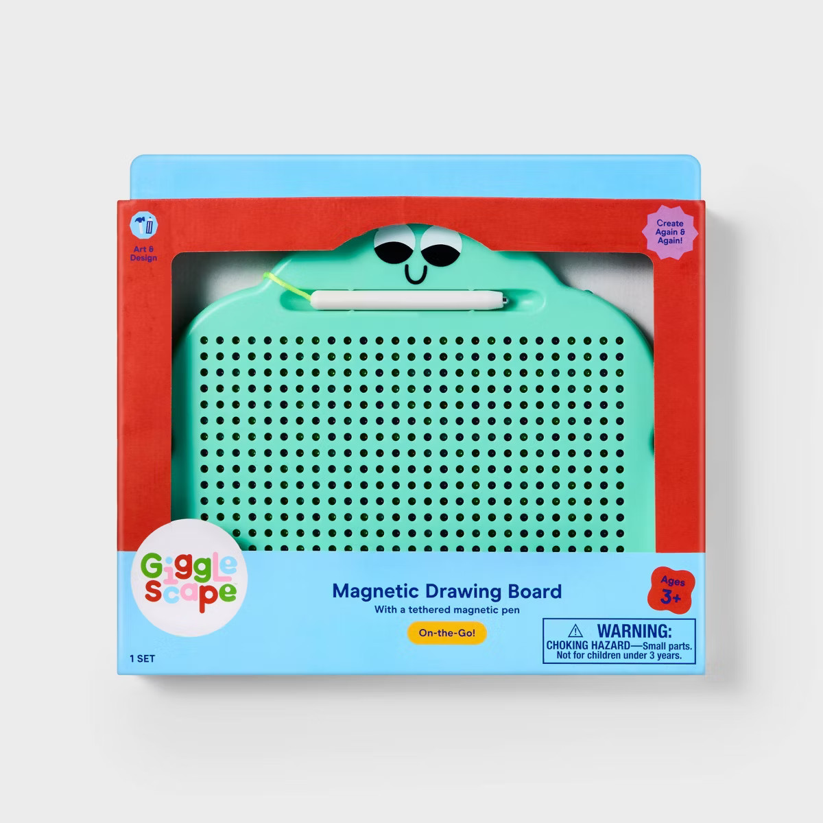 Magnetic Drawing Board - Gigglescape™: Creative Thinking, Fine Motor Skills, Ages 3+, Plastic, ... | Target