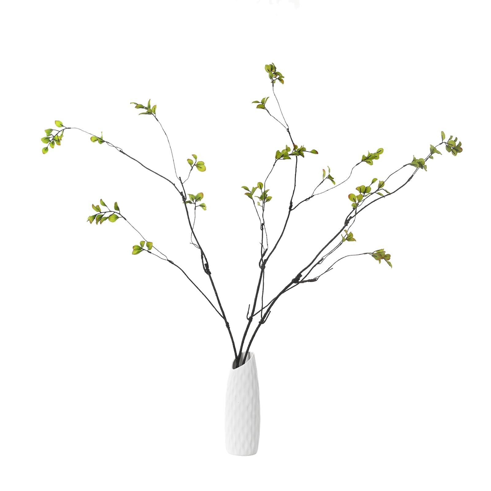 3pcs Artificial Ficus Branches Greenery Branches for Vase, Faux Silky Eucalyptus Branches Ficus T... | Amazon (US)