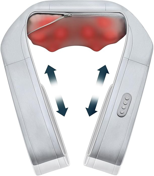 Nekteck Neck Massager for Pain Relief Deep Tissue, Shiatsu Back Massager with Soothing Heat, Elec... | Amazon (US)