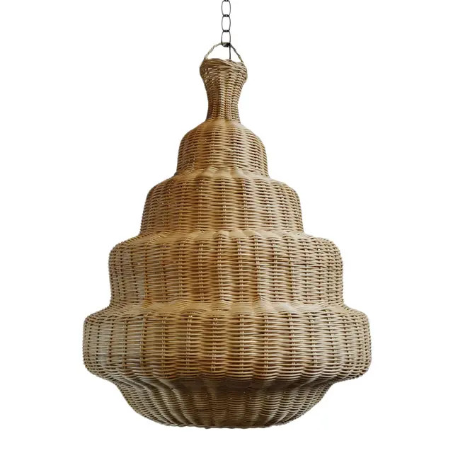 Rattan Madras Lantern | Chairish