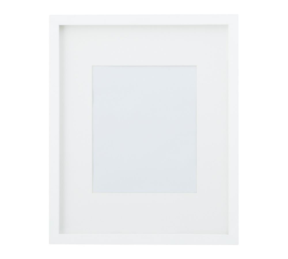 Wood Gallery Single Opening Frame - 8x10 (14x17 overall) - Modern White | Pottery Barn (US)
