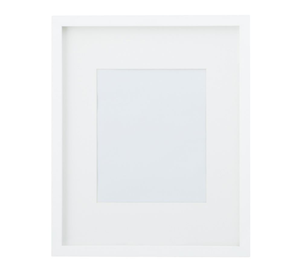 Wood Gallery Single Opening Frame - 8x10 (14x17 overall) - Modern White | Pottery Barn (US)