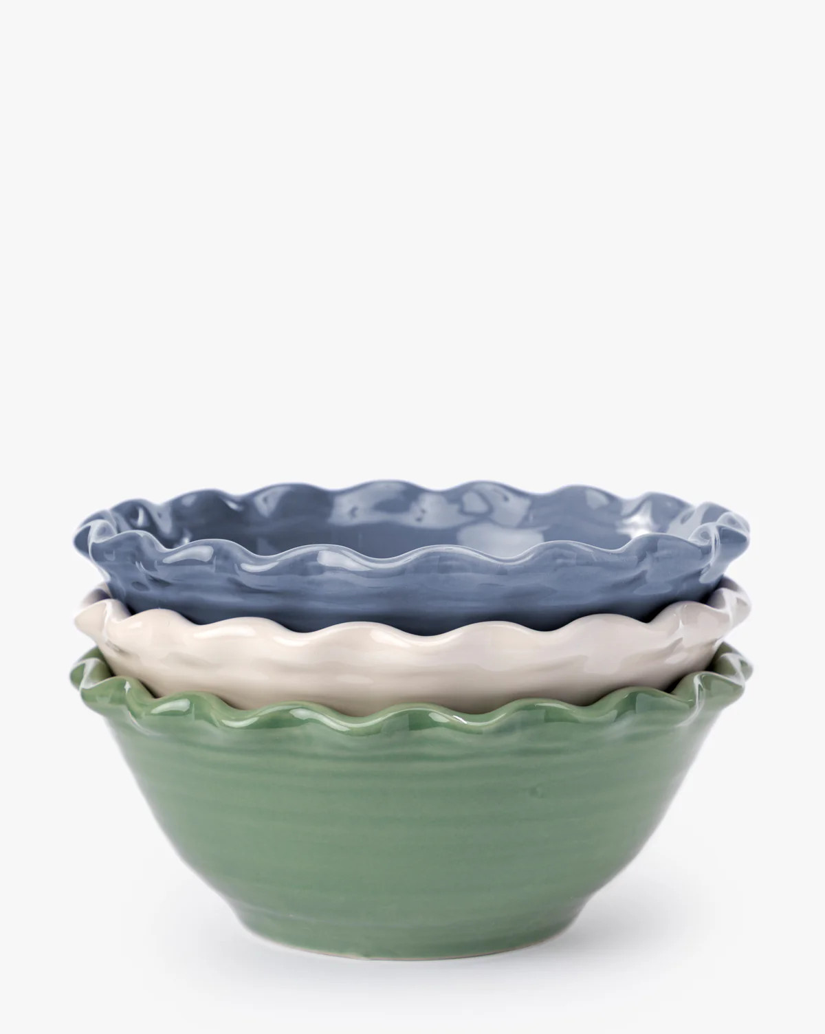 Scalloped Stoneware Bowls (Set of 3) | McGee & Co. (US)