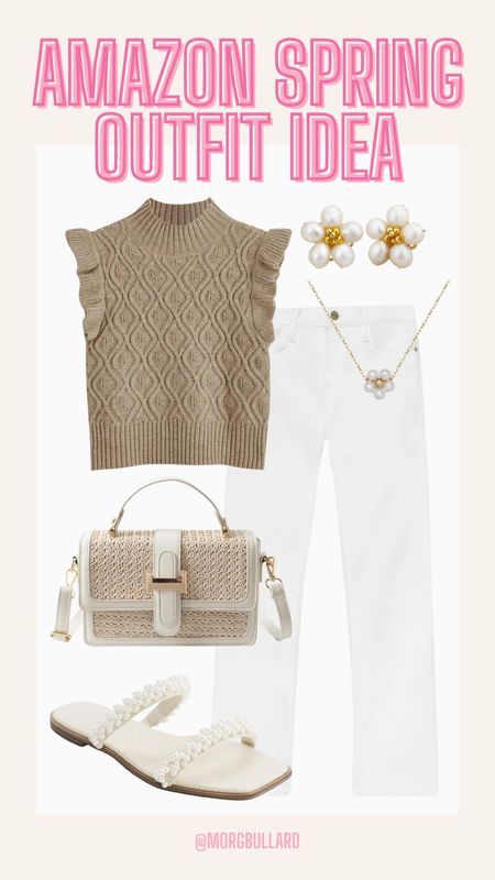 Spring Outfit | Spring Fashion | Spring Look | Sweater Tank | White Jeans 

#LTKfindsunder50 #LTKstyletip #LTKfindsunder100
