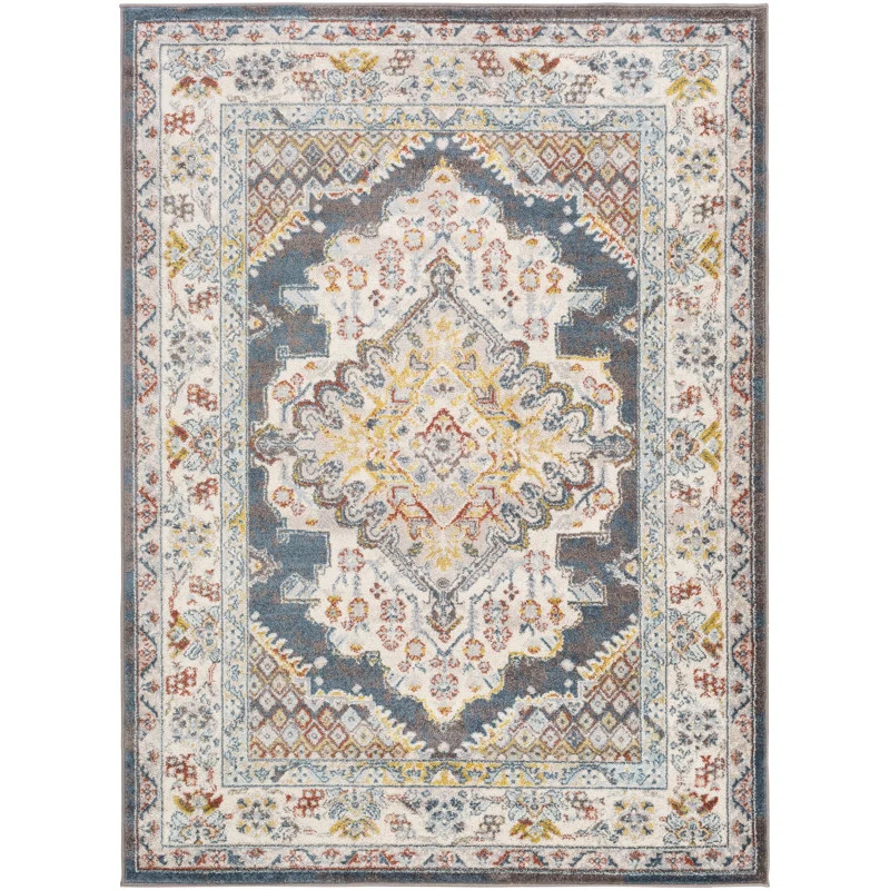 Flatiron Machine Woven Bright Yellow Area Rug | Wayfair North America