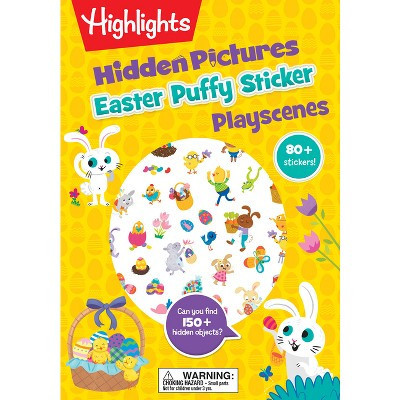 Easter Hidden Pictures Puffy Sticker Playscenes - (Highlights Puffy Sticker Playscenes) (Paperback) | Target