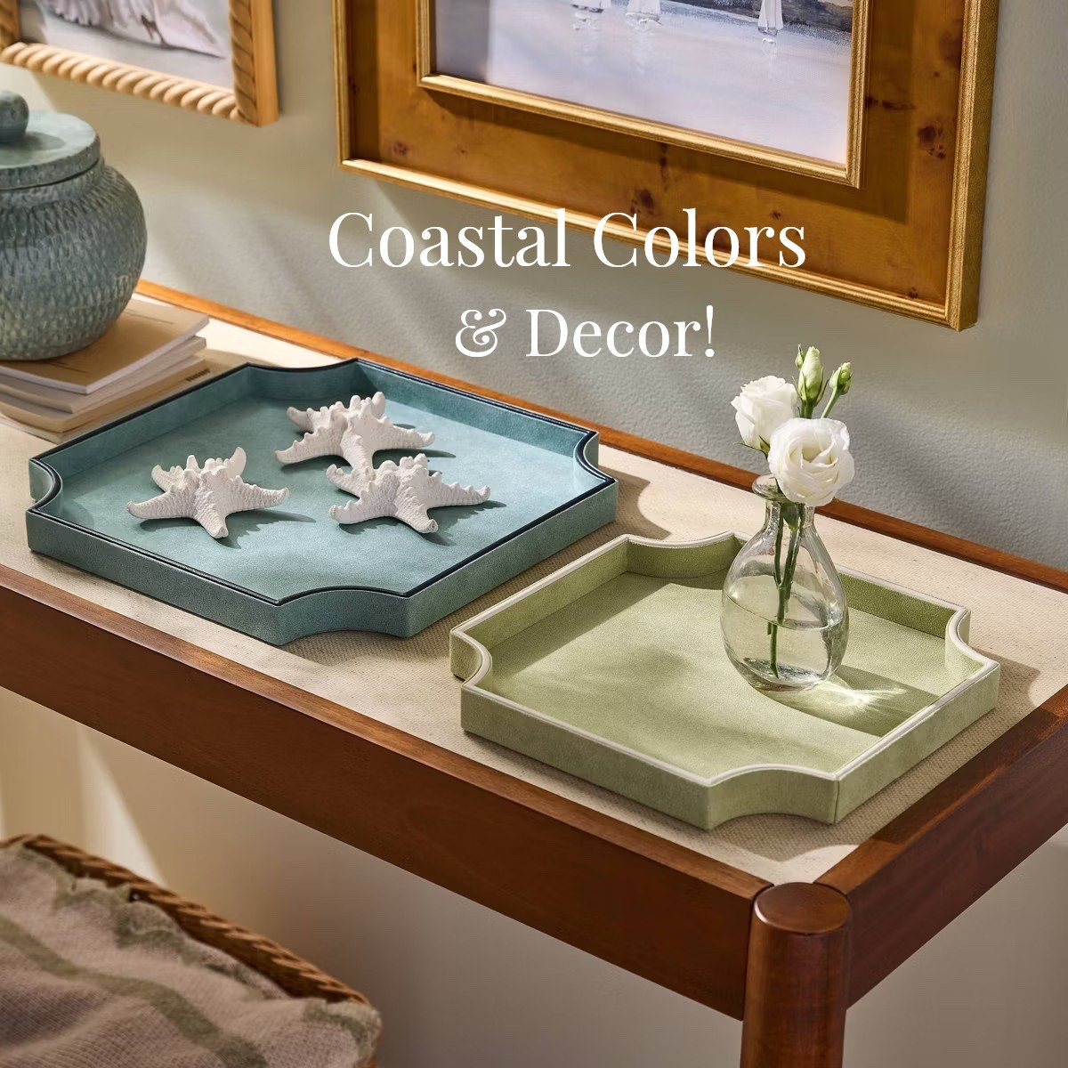 Coastal colors trays and decor, wall art, table, basket and more home decor accessories at Target. Studio McGee spring collection. Free shipping at $35  

#LTKHome #LTKdayinmylife