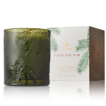 Frasier Fir Green Glass Candle | Thymes