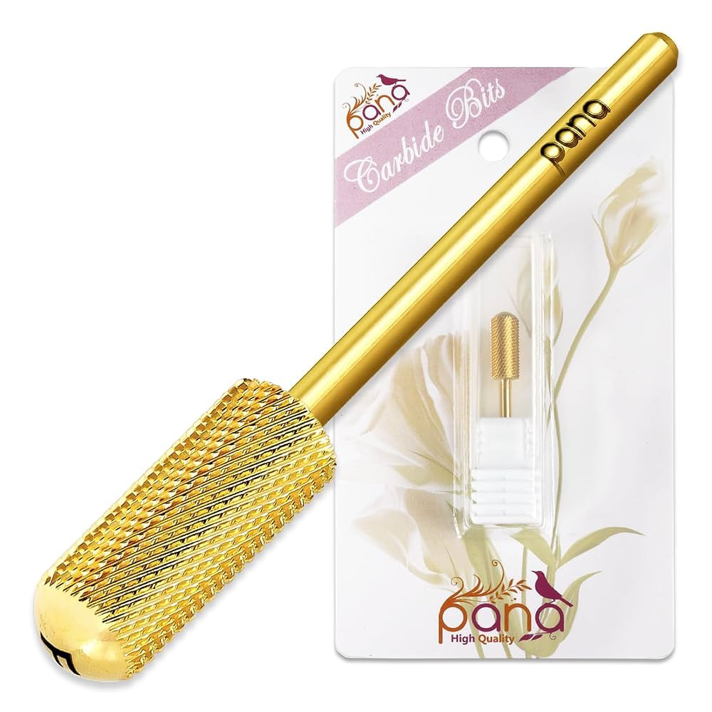 PANA 3/32" Small Smooth Round Top Safety Carbide Nail Drill Bit for Gel Polish & Acrylic Removal ... | Amazon (US)