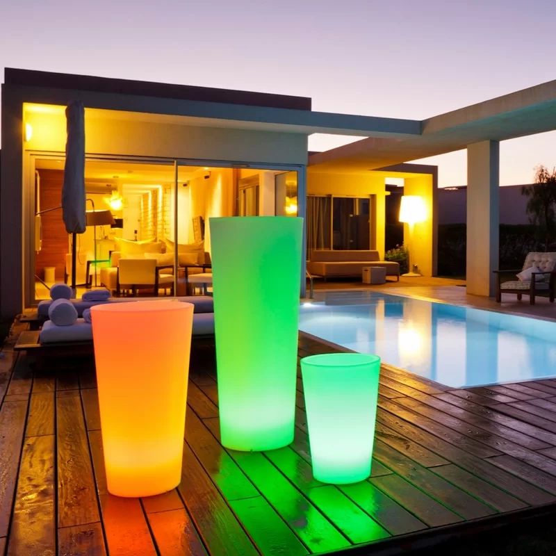 Tango Battery Powered Integrated LED Color Changing Outdoor Floor Lamp | Wayfair North America