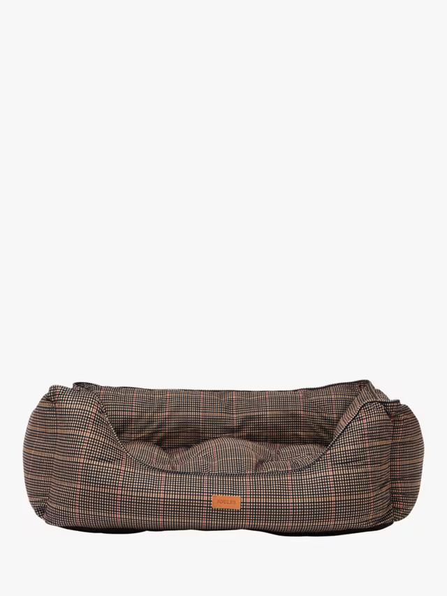 JoulesHenson Check Box Dog Bed, Multi | John Lewis (UK)