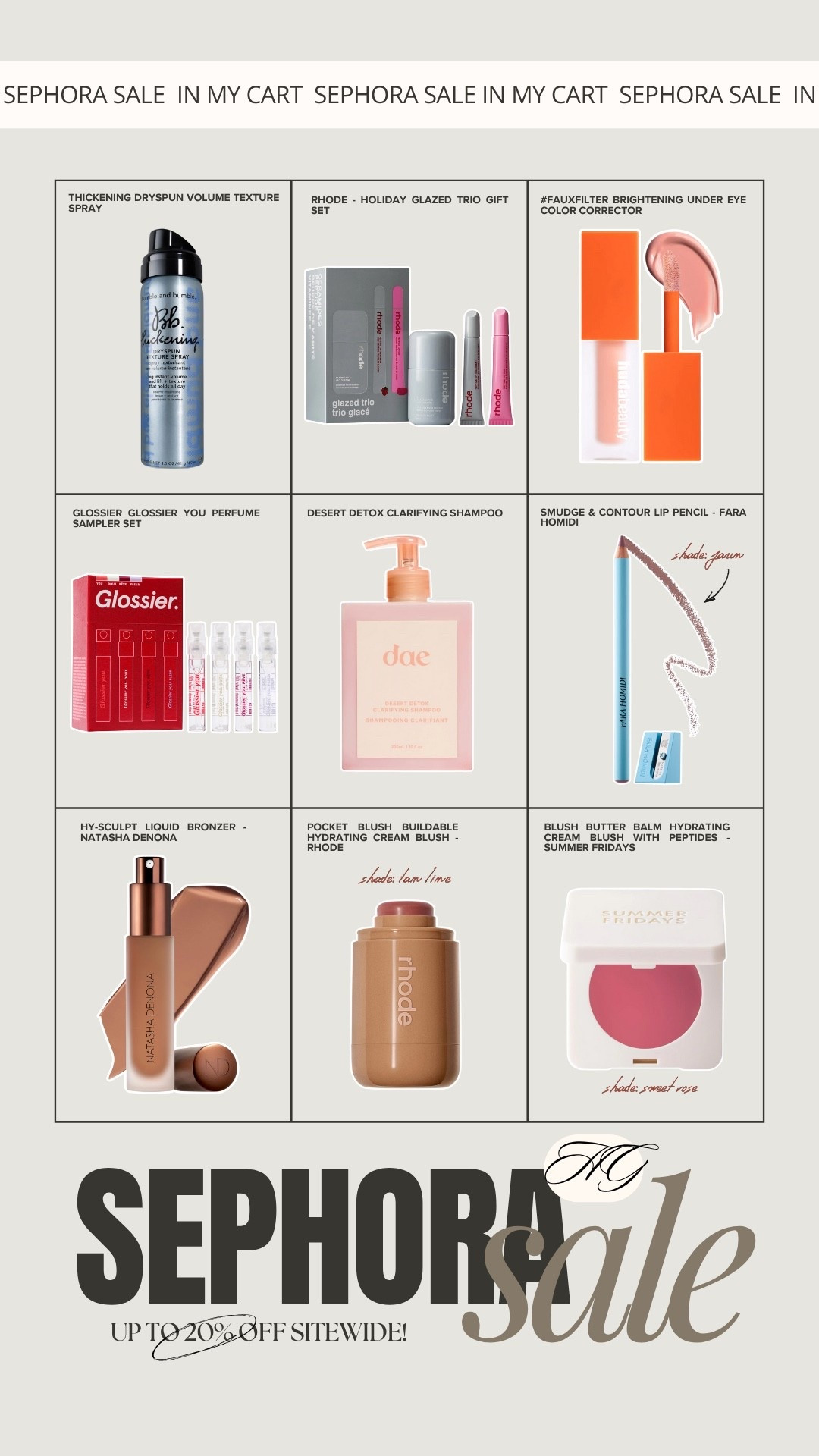 Sephora sale is BACK✨ this is my cart / wish list I’ve been building for a couple weeks now of items I’d love to try! 💄 it’s free to join Sephora’s beauty insider program to access the sale & tiers! Use code EVERYTHING at checkout 🤎

Beauty faves / Sephora sale / makeup / go to staples / gift ideas for her / Holley Gabrielle

#LTKHoliday #LTKBeauty #LTKSaleAlert