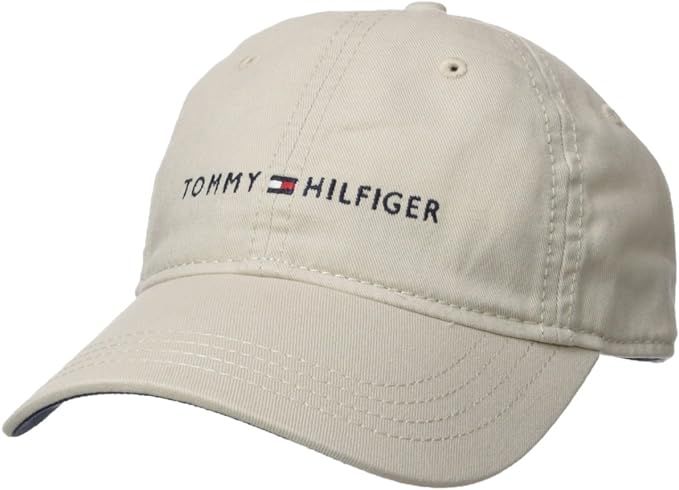 Tommy Hilfiger Men's Cotton Logo Adjustable Baseball Cap | Amazon (US)