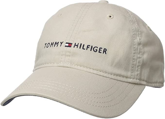 Tommy Hilfiger Men's Logo Dad Baseball Cap | Amazon (US)