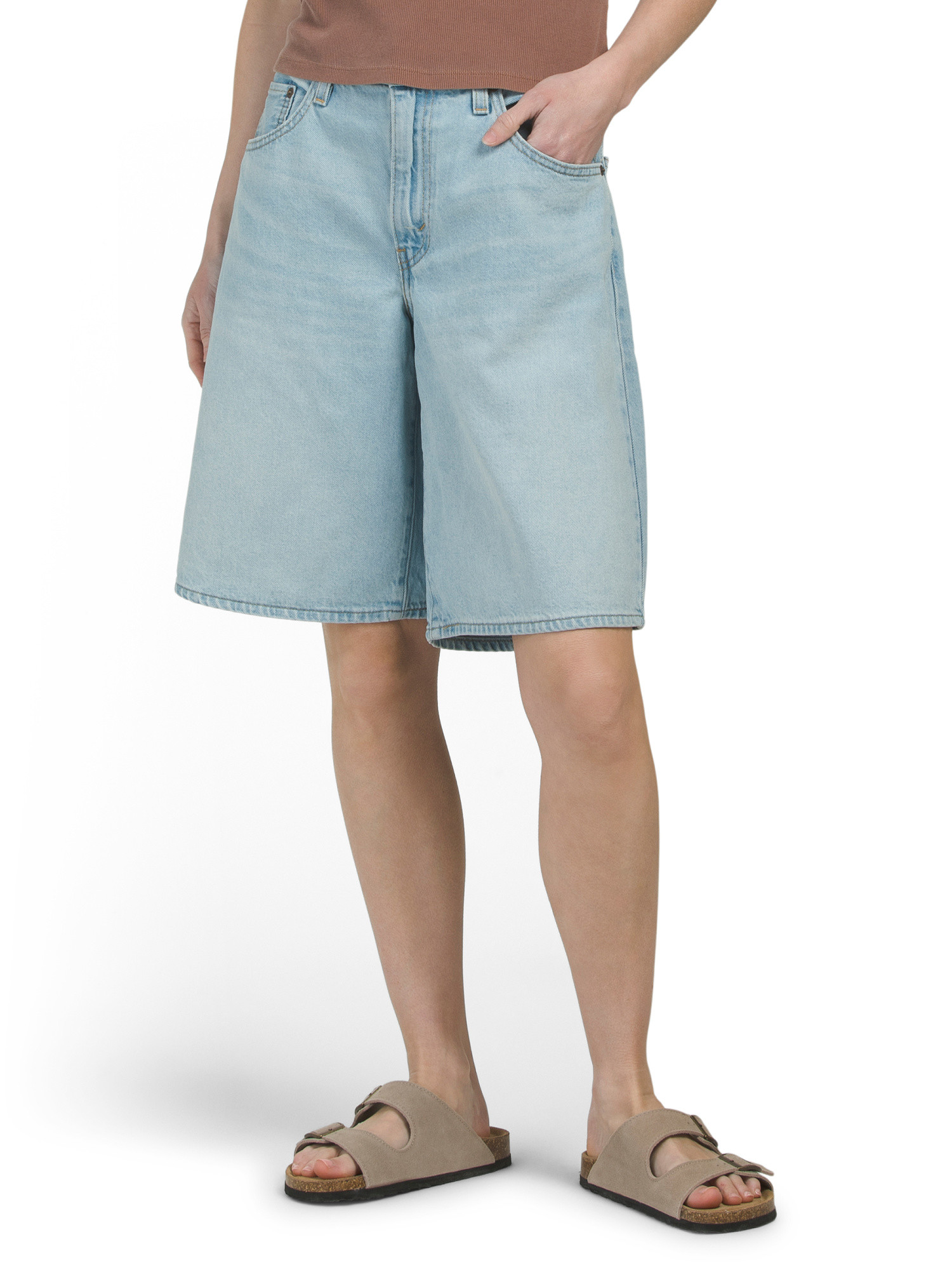 Baggy Dad Jort Pick Sides Shorts | TJ Maxx
