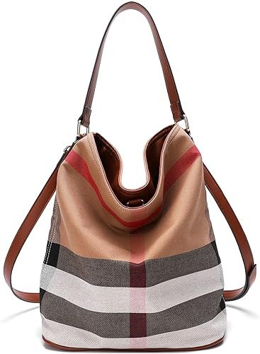 Amazon.com: Women tote bags for work Fashion Satchel Handbags big Shoulder bag purse Canvas cross... | Amazon (US)