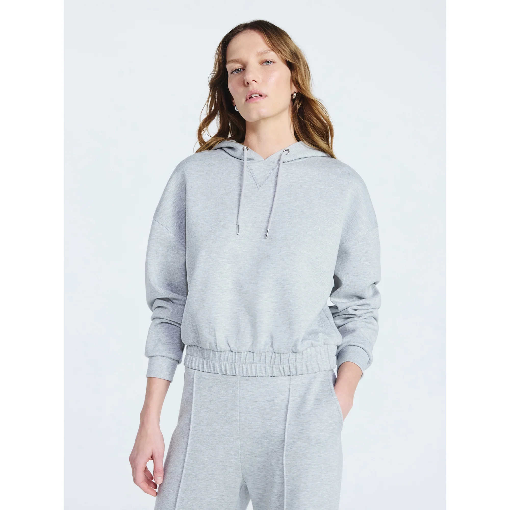 Scoop Women's and Women's Plus New Scubaknit Pullover Hoodie, Sizes XS-4X | Walmart (US)