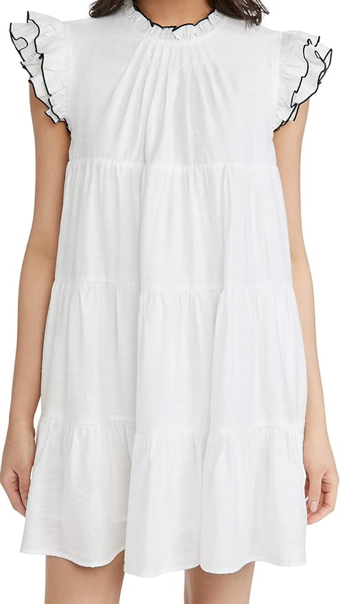 English Factory Women's Contrast Stitch Babydoll Dress | Amazon (US)