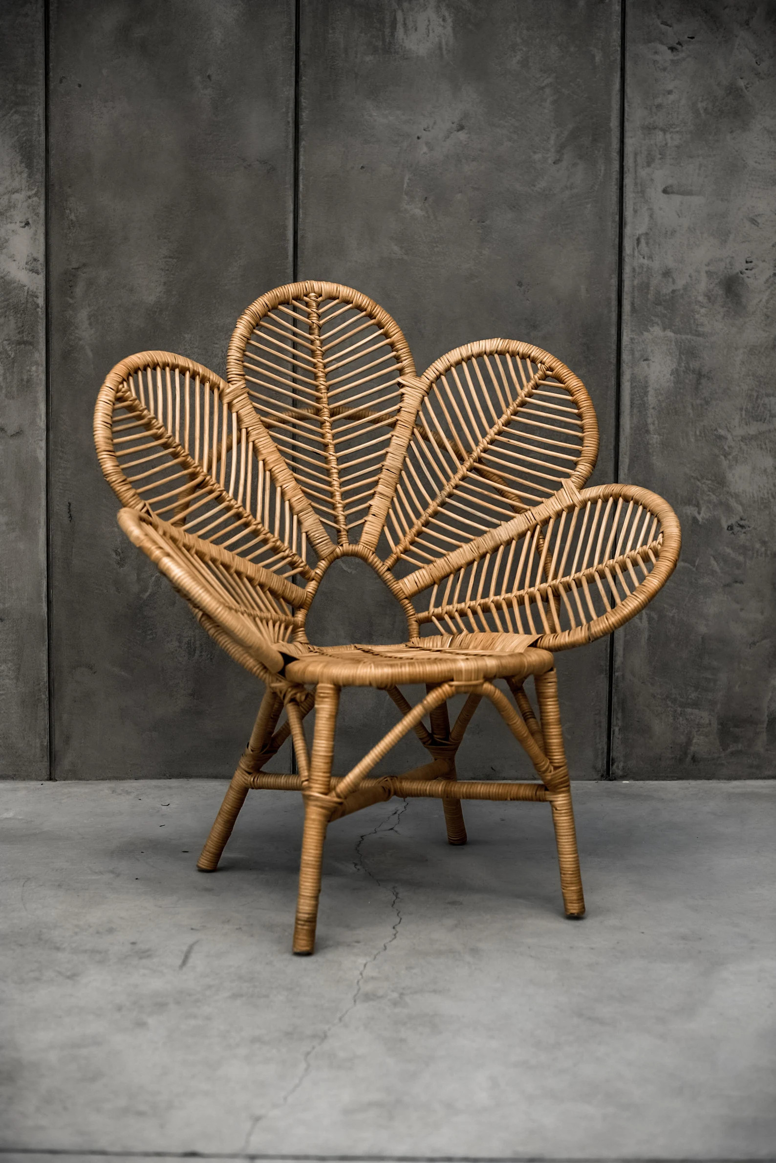 BOHO RATTAN CHAIR -Flower Modern Rattan Club Chair, patio, living room, inside furniture, boho | Etsy (Global)