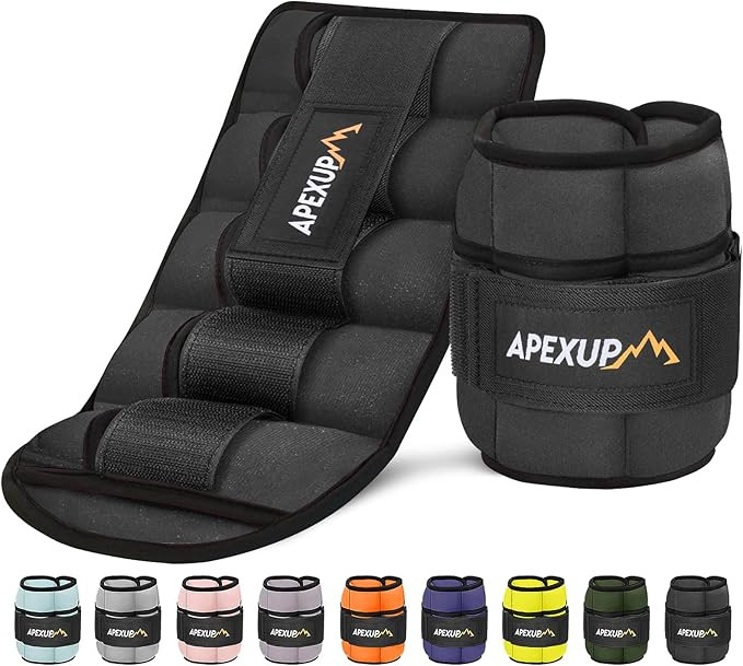 APEXUP 10lbs/Pair Adjustable Ankle Weights for Women and Men, Modularized Leg Weight Straps for Y... | Amazon (US)