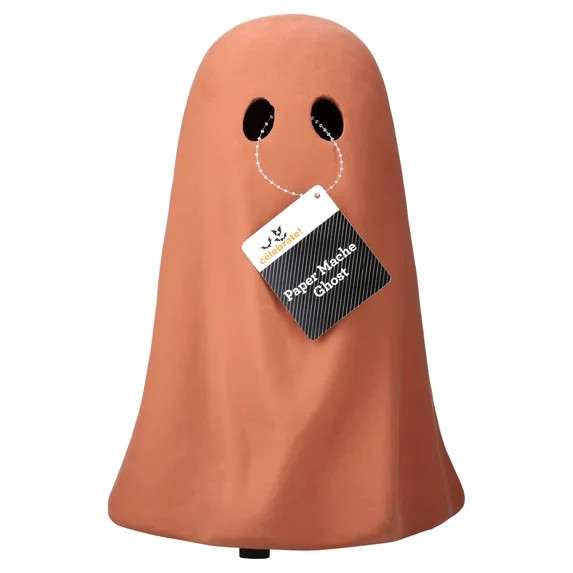 Paper Mache Ghost Decoration, Brown, 11", Halloween by Way To Celebrate | Walmart (US)