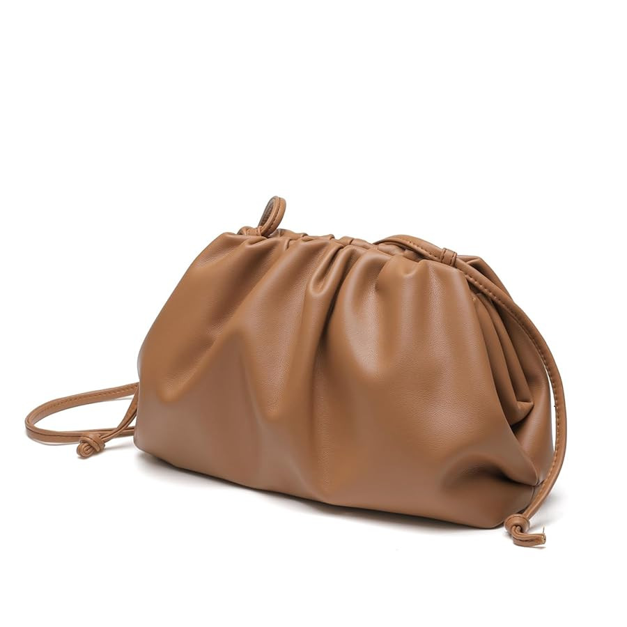 Huralona Dressy Pleated Vegan Leather Clutch Purse Super Soft Cloud Dumpling Clutch Bag for Women... | Amazon (US)