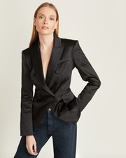 Miller Satin Dickey Jacket | Veronica Beard