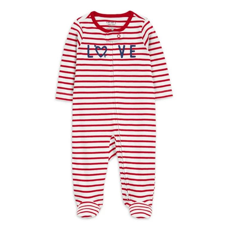 Carter's Child of Mine Baby Unisex Valentine's Sleep N Play, One-Piece, Sizes Preemie-6/9 Months | Walmart (US)