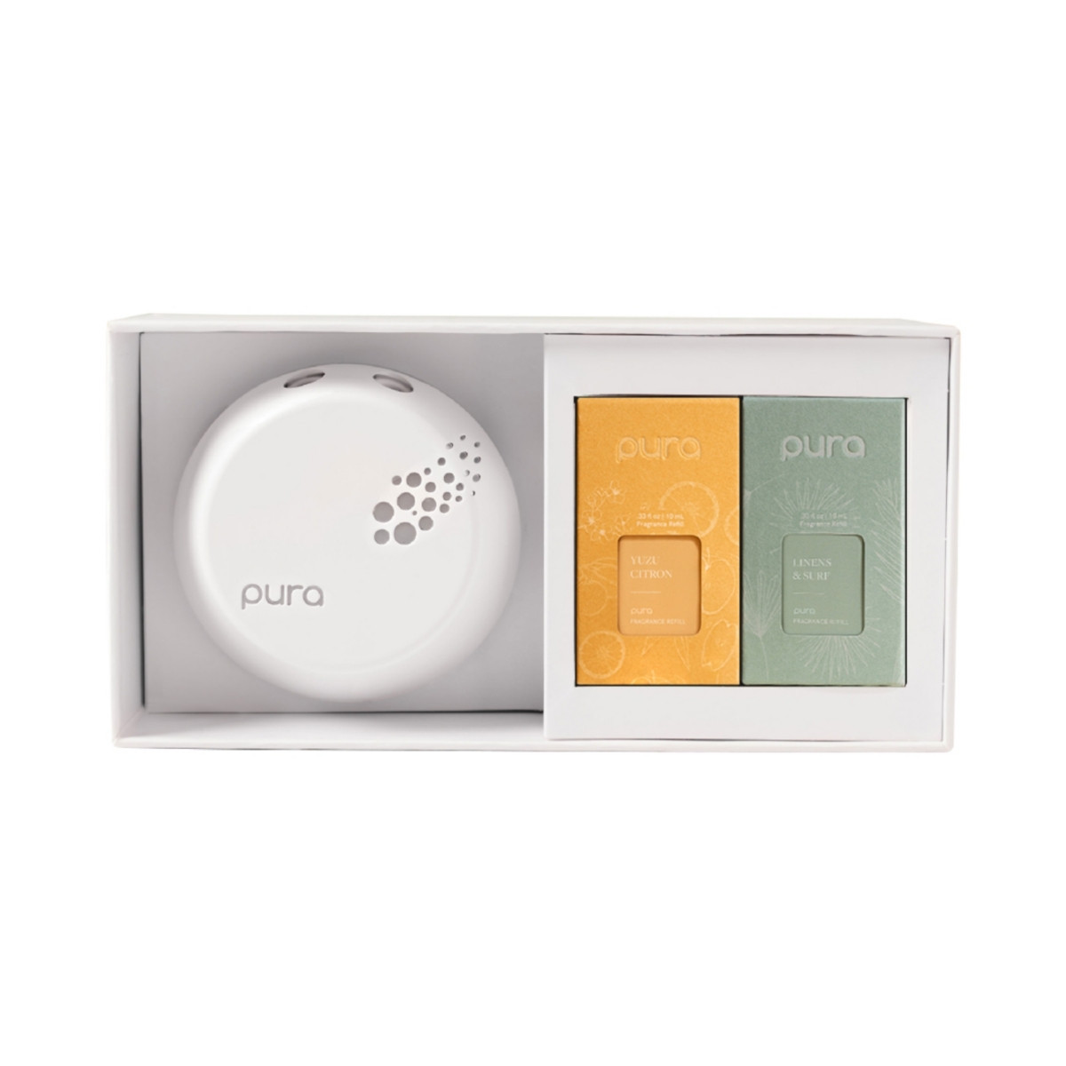 Pura - Smart Home Fragrance Device Starter Set - Scent Diffuser for Homes, Bedrooms & Living Rooms - Includes Fragrance Aroma Diffuser & Two Fragrances - Lavender Fields and Vanilla Chiffron | Macys (US)
