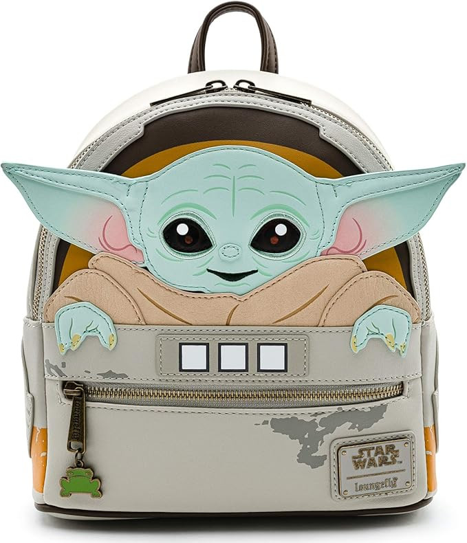 Loungefly Star Wars The Mandalorian Child Craddle Mini Backpack (One Size, Brown) | Amazon (US)