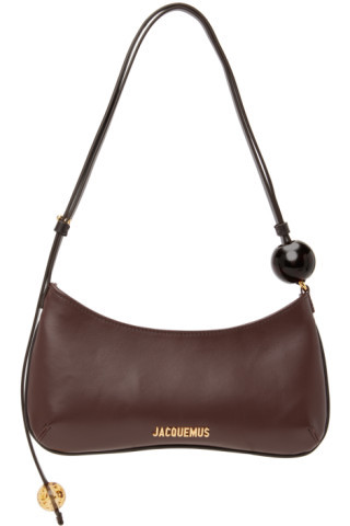 Brown Le Raphia 'Le Bisou Perle' Bag | SSENSE