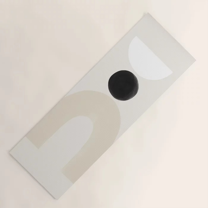 Geometric Shapes - Beige #1 Yoga Mat | Society6