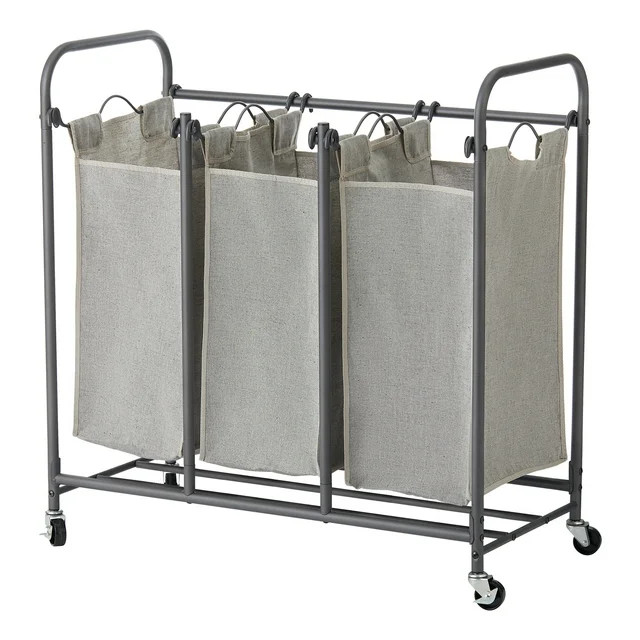 Better Homes & Gardens Oversized 3 Bag Wheeled Laundry Sorter | Walmart (US)