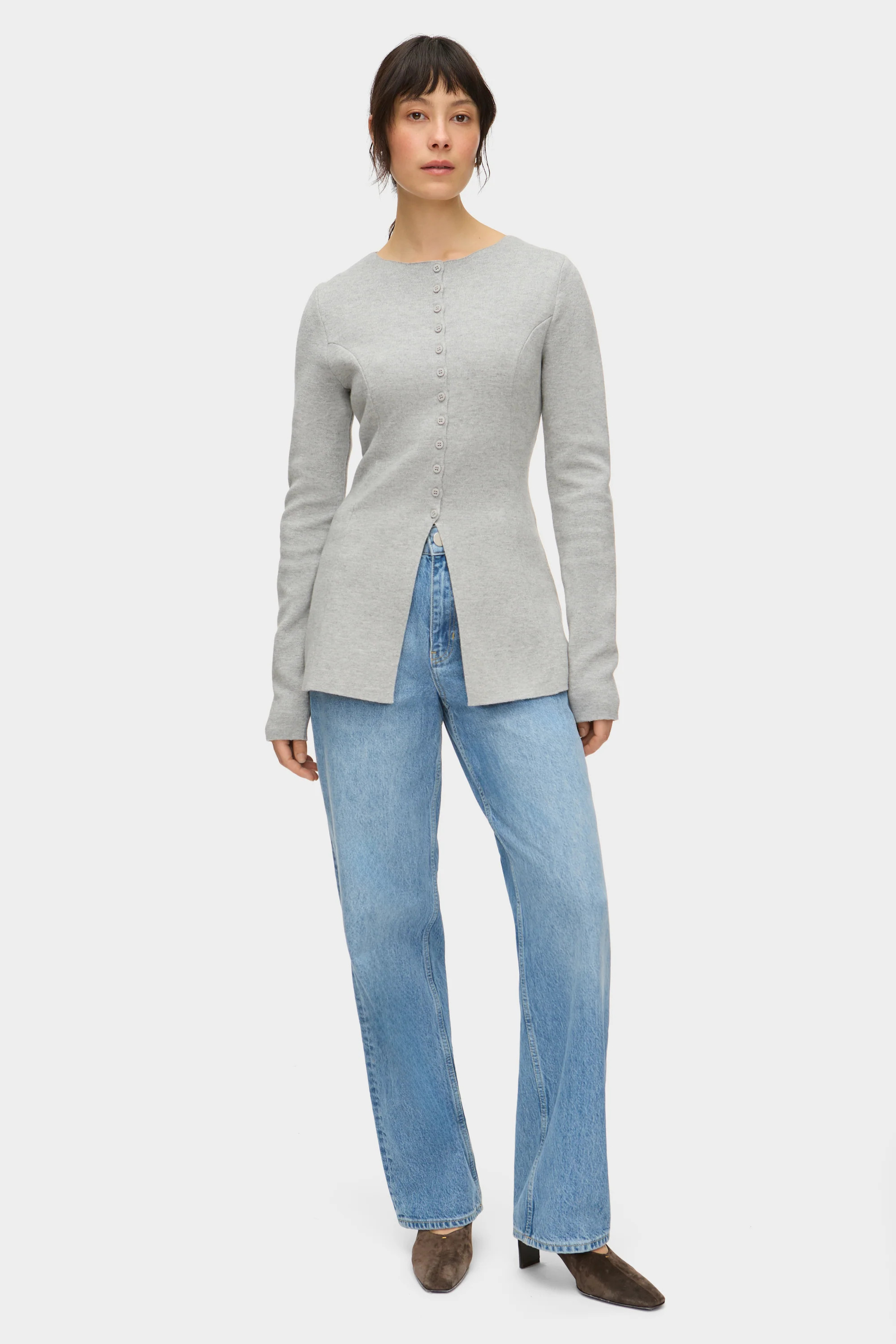 ALIGNE Waisted Knit - Grey | Daphne | ALIGNE UK & EU