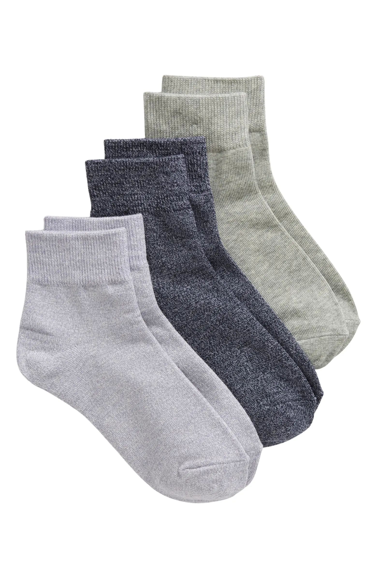 3-Pack Everyday Quarter Socks | Nordstrom