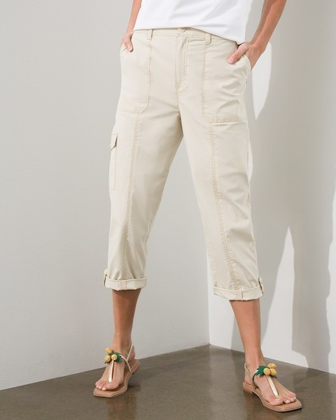 Convertible Poplin Cargo Crops | Chico's