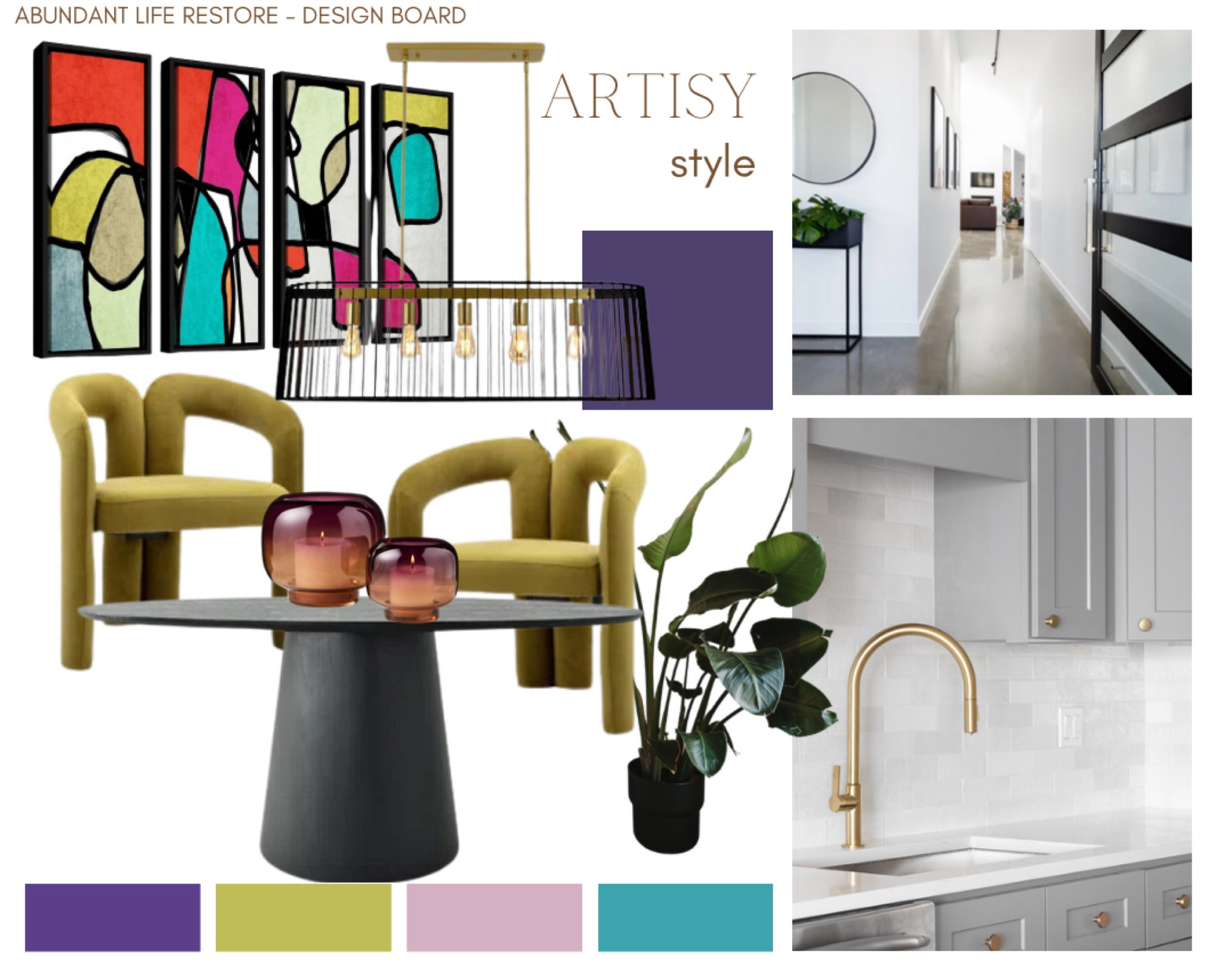 Abundantly restore your dining space with this artisy style! 💜💚🩷💛 #DesignBoard #DesignInspo 

#LTKBeauty #LTKHome #LTKStyleTip