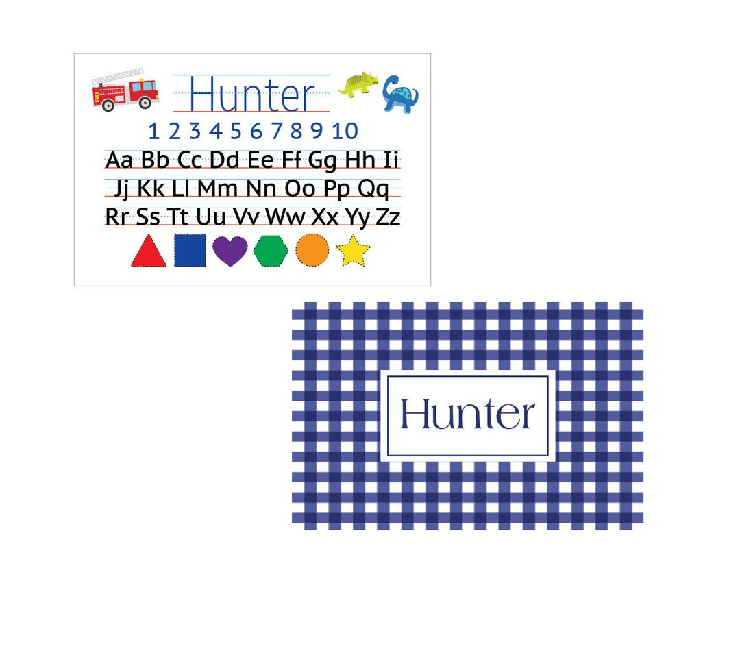 Kids Placemat Laminated Placemat Alphabet Placemat - Etsy | Etsy (US)