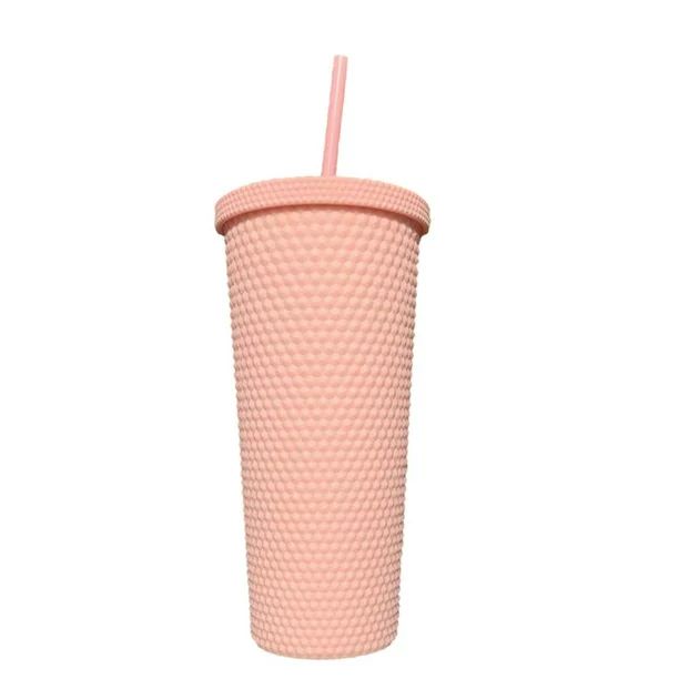 Water Bottle Tumbler|22oz Studded Water Cup With Lid And Straw|Reusable Water Bottle Double Walle... | Walmart (US)