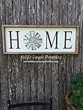 Windmill Home Sign Farmhouse Home Signs Windmill Wall Decor | Amazon (US)